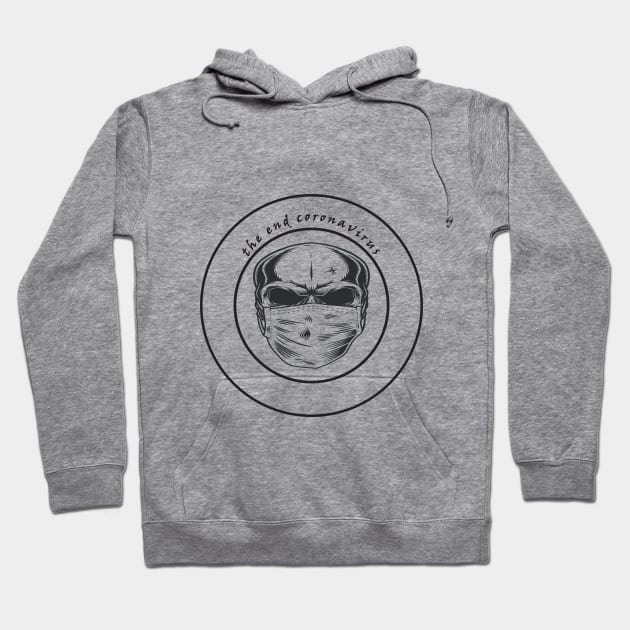 coronavirus collection Hoodie by Black and white